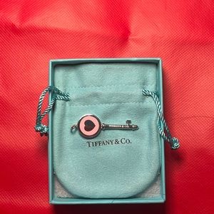 Tiffany and Co. pink key charm
